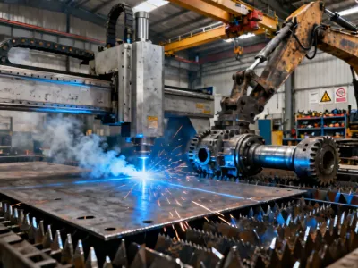 Heavy industry laser cutting