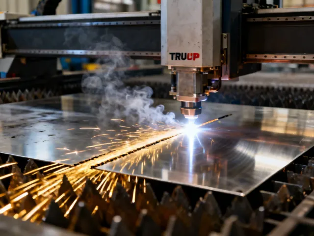TRUMPF fiber laser cutting process